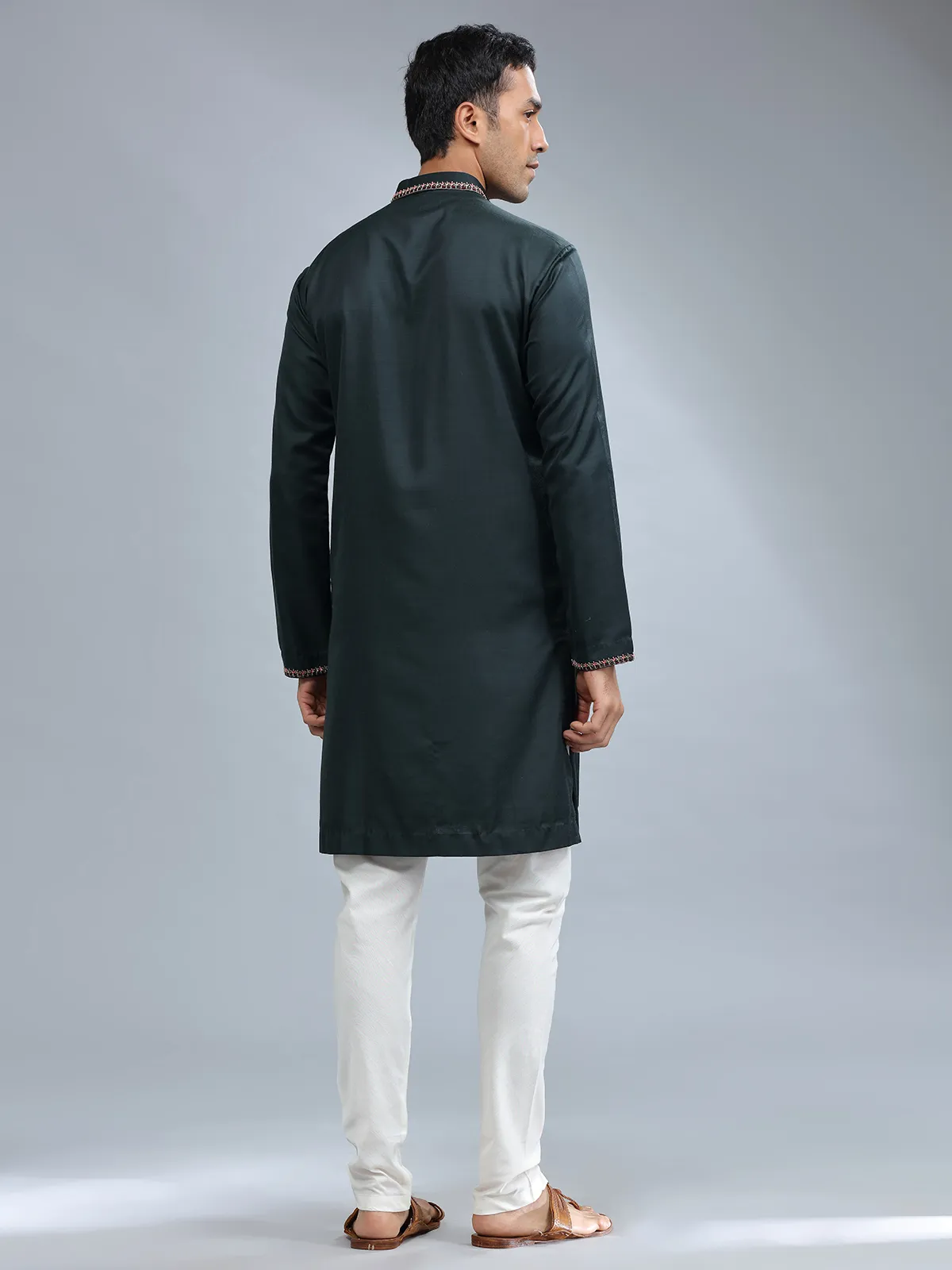 bottle_green_cotton_silk_kurta_pajama_1728044520aks_91551_4