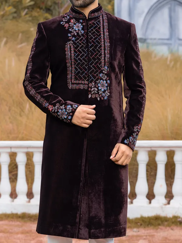 dark_chocolate_brown_velvet_indowestern_for_men_173296279513177_01