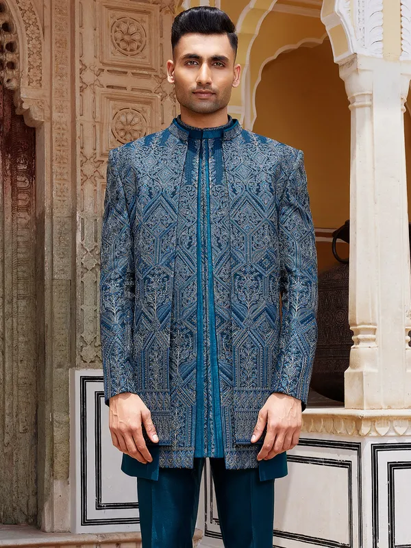 rama_blue_timeless_raw_silk_indo_western_for_men_17328648908650_(1)_copy_01